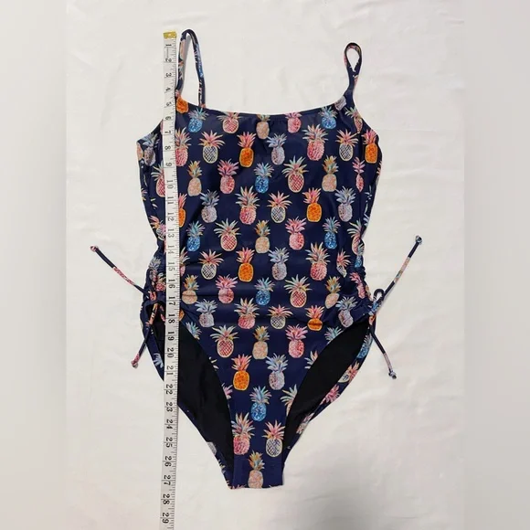 ✨Host Pick✨J.Crew Drawstring Ruched One-Piece Swimsuit - Picture 9 of 11